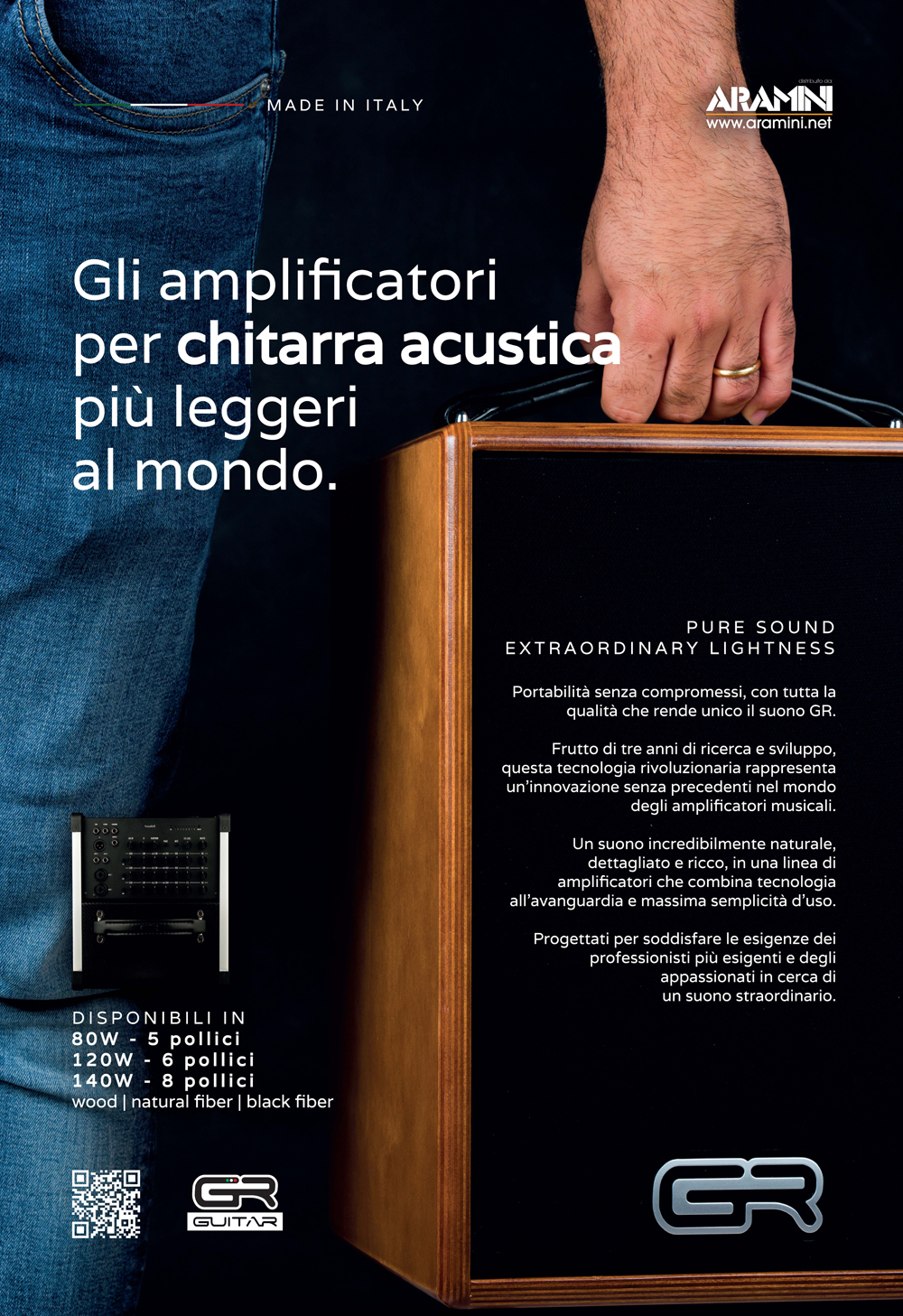GR Guitar amplificatore per chitarra acustica